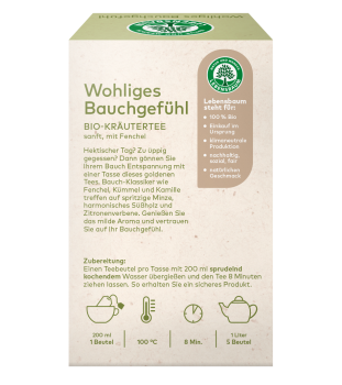 Wohliges Bauchgefühl Tee bio